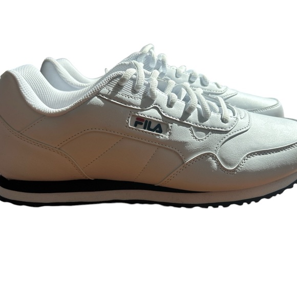 Mens Fila Cress Red/White/Blue Tennis Shoe New Sz10 - Picture 5 of 10